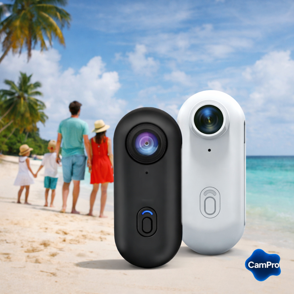 Caméra 4K CamPro utilisée pour filmer des vacances